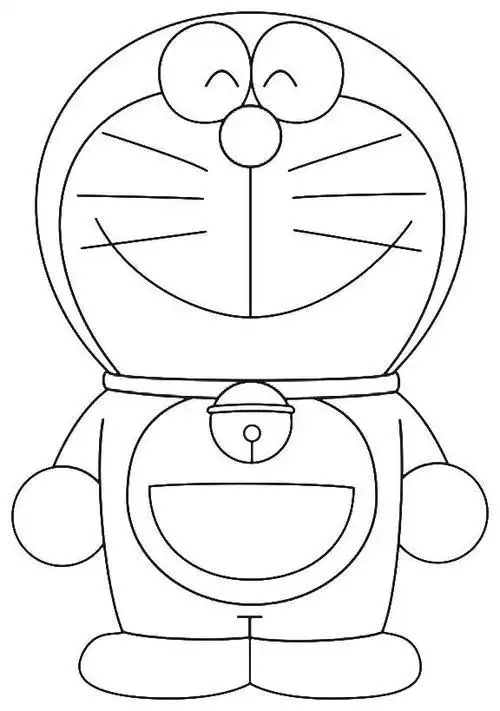 和哆啦美简笔画机器猫机器猫简笔画怎么画简笔画叮当猫简笔画教程机器