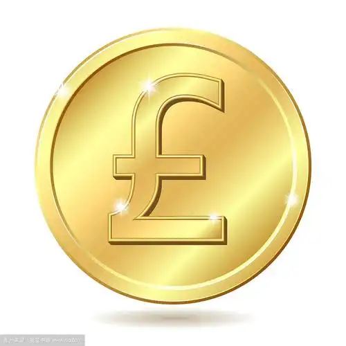 带有英镑符号的金币