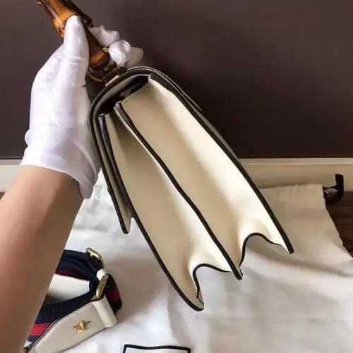 gucci 古驰dionysus白色三拼色竹节酒神包