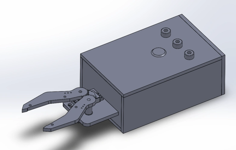 机械抓取手抓设计三维套图
