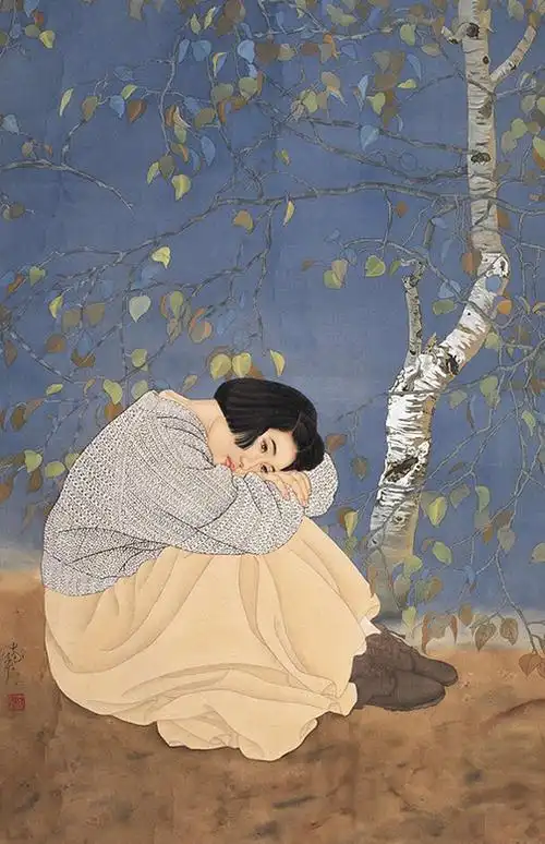 何家英人物画作品欣赏