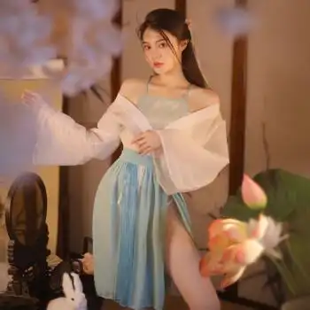 谜姬官方品牌 情趣内衣汉服制服诱惑性感小胸服装古装睡衣激情套装