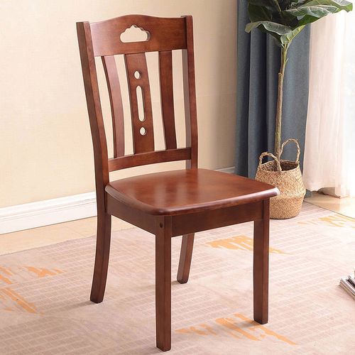 岳虎 全实木餐椅家用 实木椅子靠背椅 休闲椅 歺椅子 木椅子 办公椅