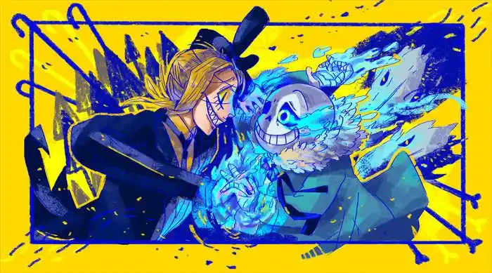 undertale&gravity falls sans&bill