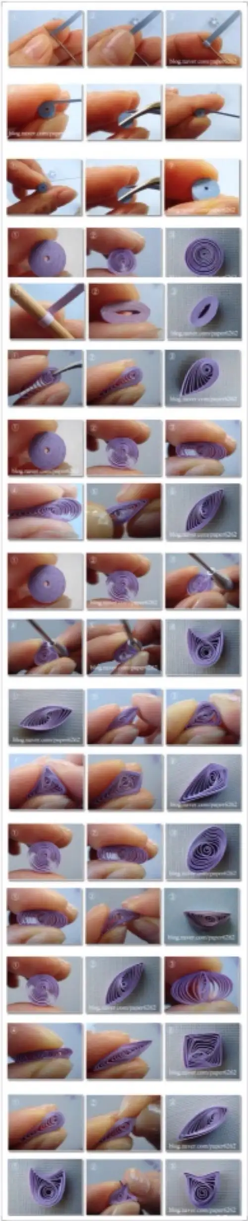 衍纸基础.以下是几种常用的做法!做出来拼接就好了!