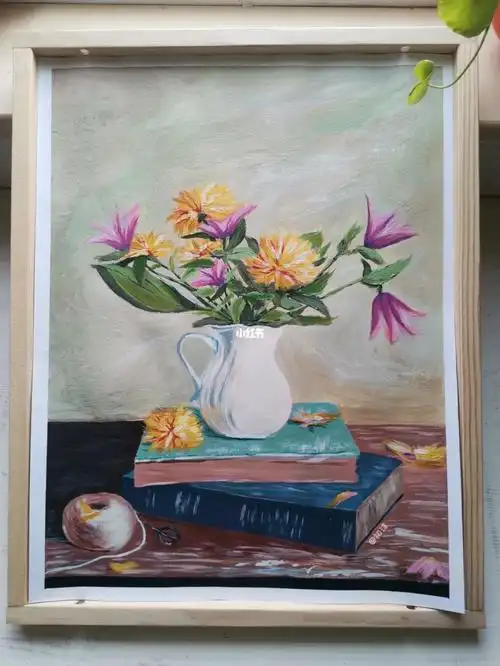 水粉小4k静物花卉附步骤图