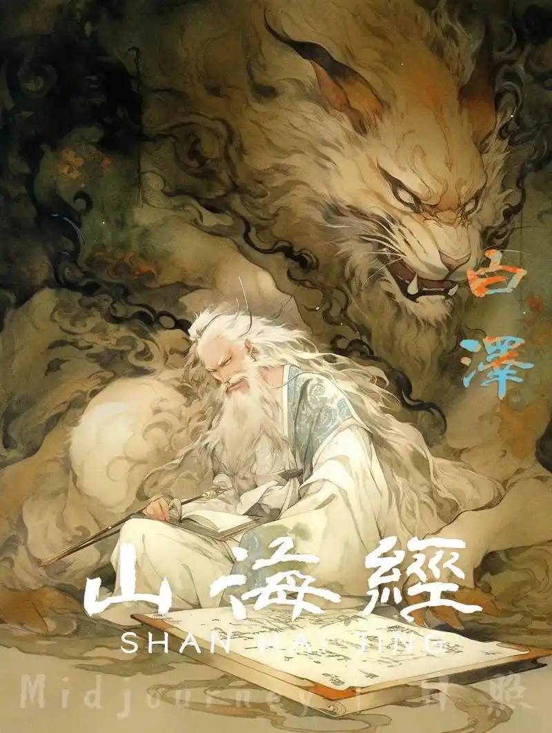 山海经异兽录|争议瑞兽白泽,到底是不是?据传白泽可以说话,上 - 抖音