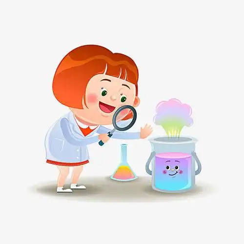 观察简笔画彩色