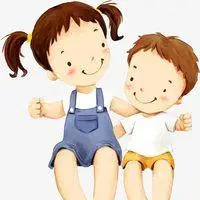 小男孩小女孩卡通头像