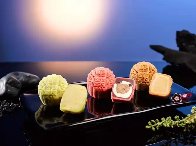 中秋月饼圆月图片,高清图片