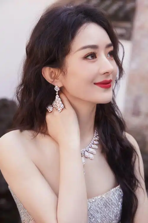 赵丽颖闪钻礼服