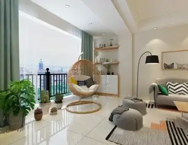 名城国际现代简约阳台效果图_装修之家装修效果图