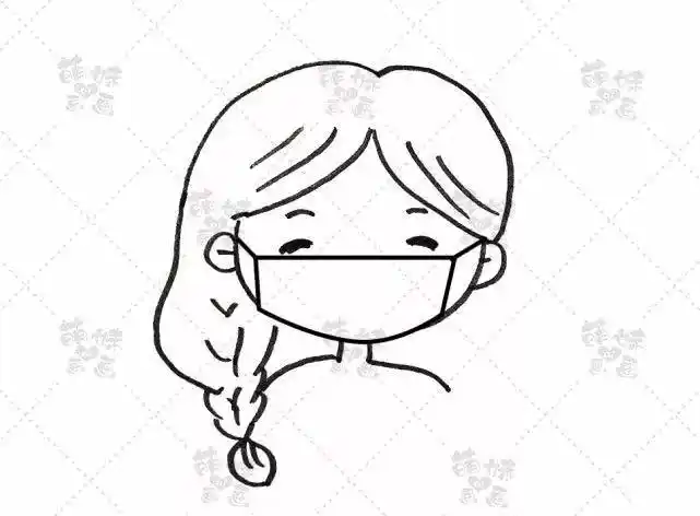 简笔画画医生戴口罩