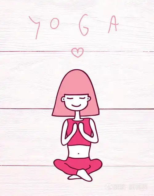 可爱的小女孩坐在瑜伽的姿势