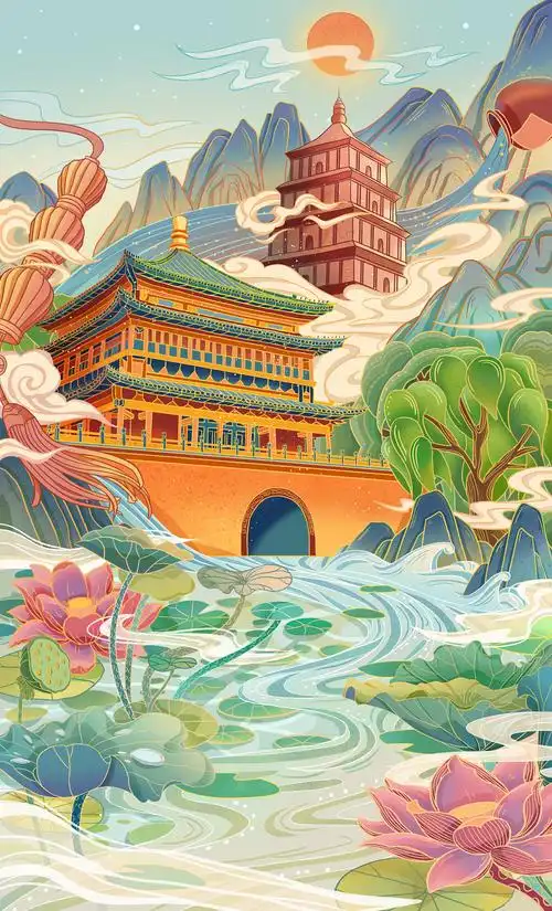 城市篇# — 西安|插画|创作习作|janghyun_ - 原创作品 - 站酷