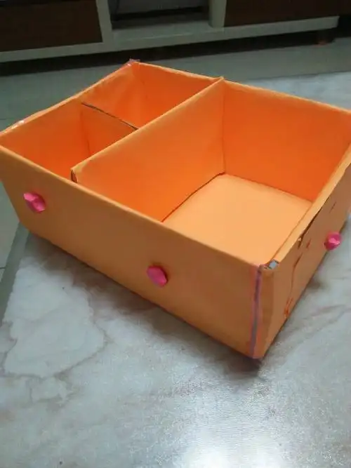 红领巾动感假日之科学小制作 五四班 许晶 变废为宝《收纳盒》