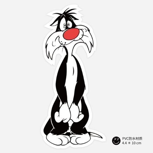 傻大猫 可爱卡通贴纸 行李箱贴纸 旅行箱贴纸 个性笔记本电脑贴纸