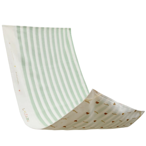 宝宝儿童床凉席 幼儿园午睡席 凉而不冰 格画绿-120*65cm 天丝苎麻289