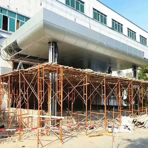 门头弧形铝单板门头