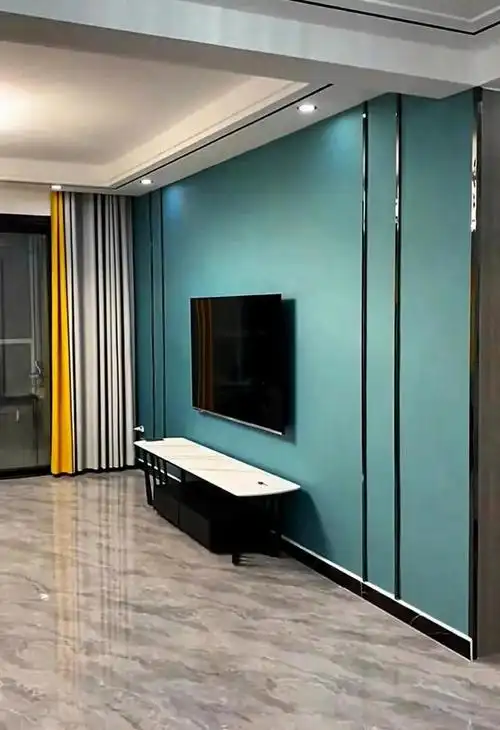 影视墙壁布效果图大全轻奢风(轻奢风电视背景墙效果图壁布)-天晟网