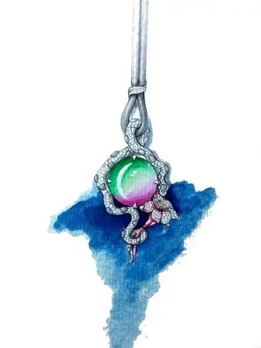 作品:代波军艺术珠宝手绘设计稿!