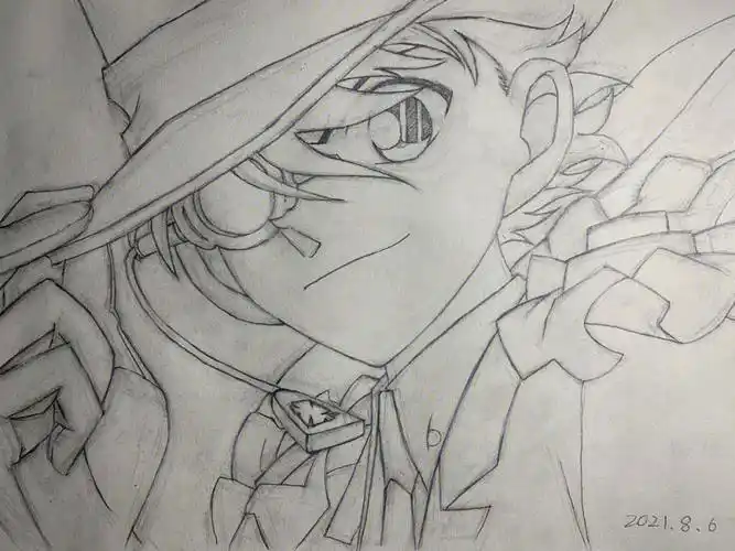 手绘名侦探柯南基德