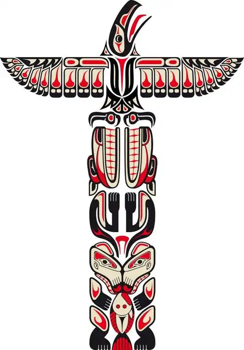 非洲部落面具矢量图图片素材-矢量民族图腾设计插画素材-eps图片格式