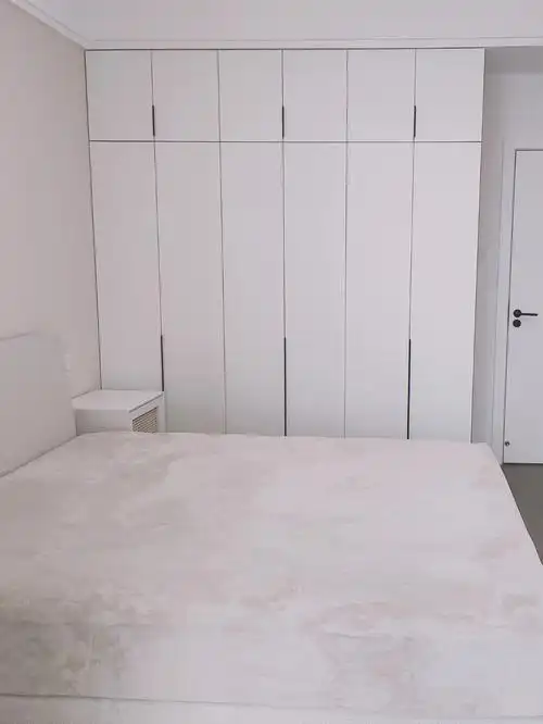 柜体是兔宝宝生态板灰银梨235一张买的,兔宝宝原厂logo封边.