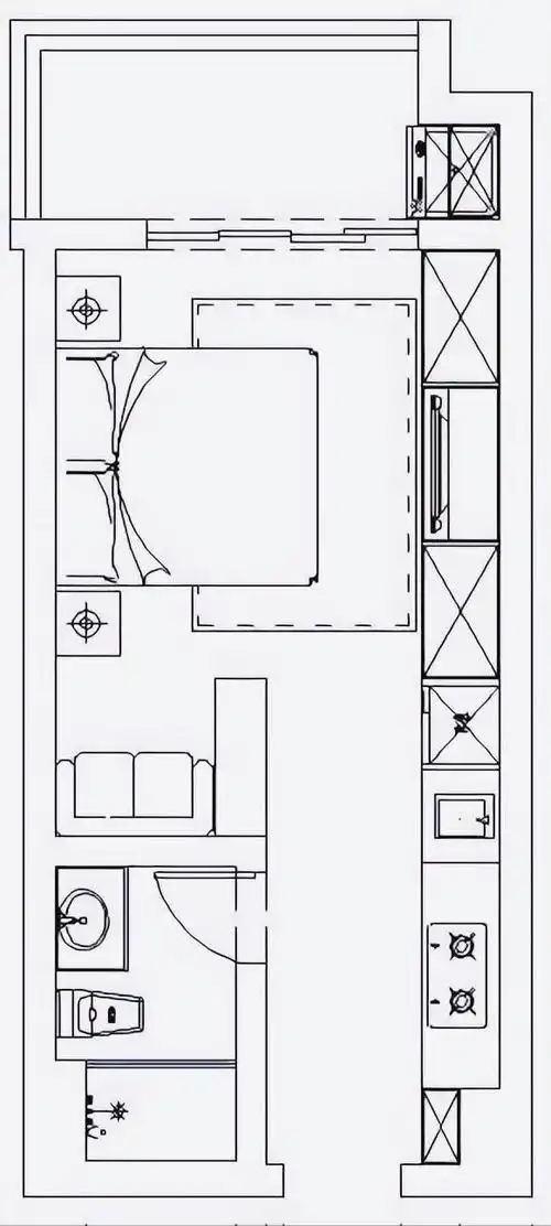 30平米小屋改造,玄关 厨房吧台一体化,文艺气息满屋,年轻人的最爱!