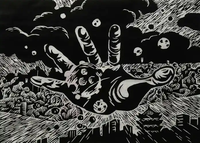 守护健康,把大爱传递(五)——全国少儿美术教育骨干教师抗疫版画作品