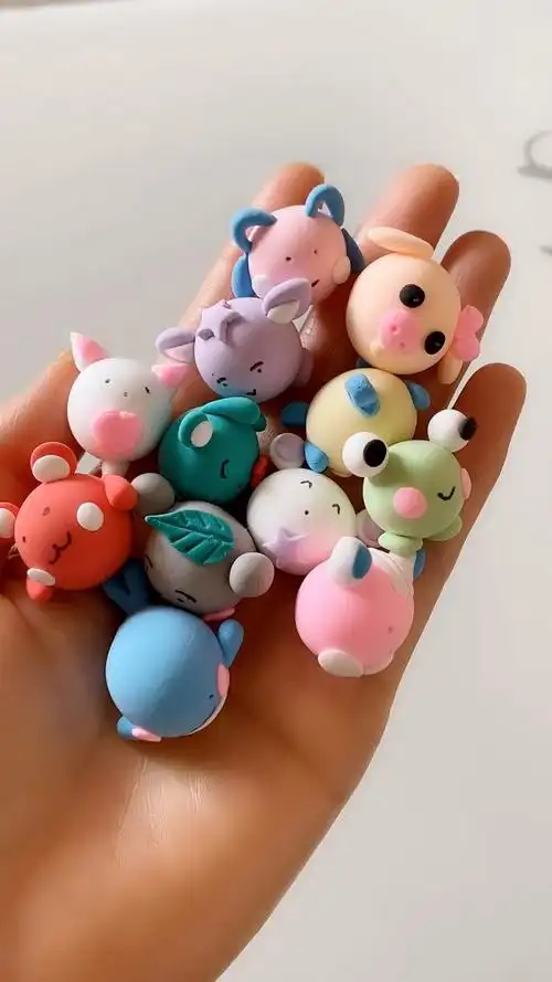 轻粘土 用小圆球可以做出无数的小动物你不试试吗?