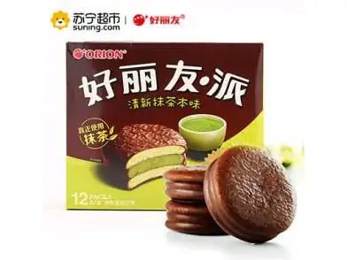 好丽友 派 清新抹茶本味12枚 432g/盒(新老包装交替发货中) 领券立减