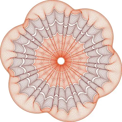 五防伪底纹图案矢量