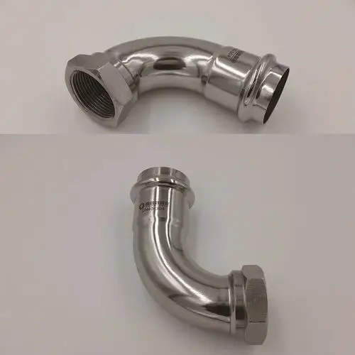 内牙弯头 厂家直销不锈钢内牙弯头 不锈钢管件 双卡压式管件 饮用水