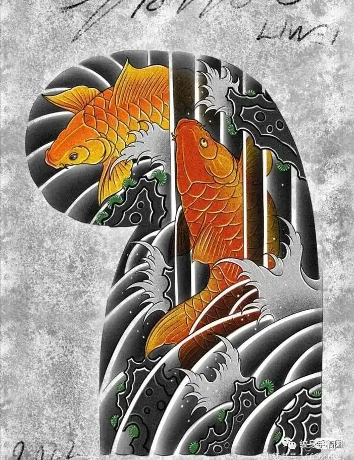 欣赏一下,网图#纹身手臂图案 #日式老传统 #半甲花臂 #普 - 抖音