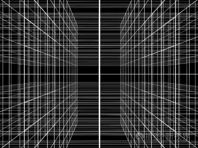 抽象的网格线载体的构建