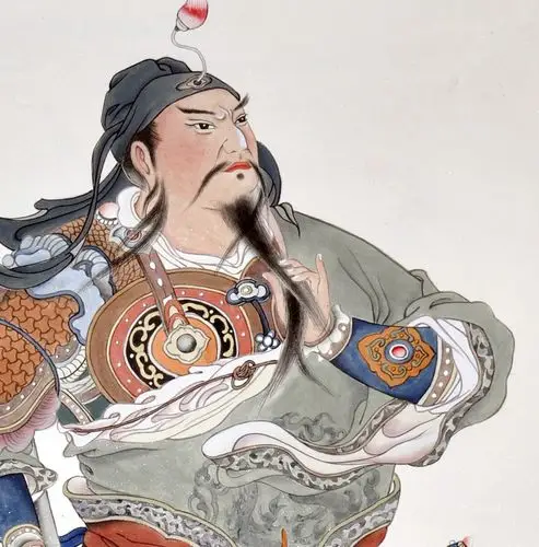 张卿华《关羽图》 工笔人物