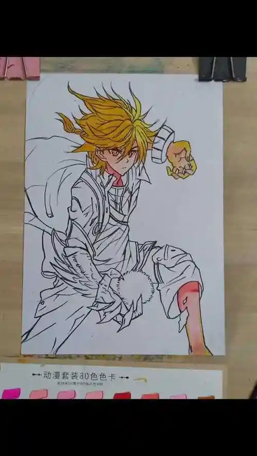 金龙王唐舞麟手绘过程图