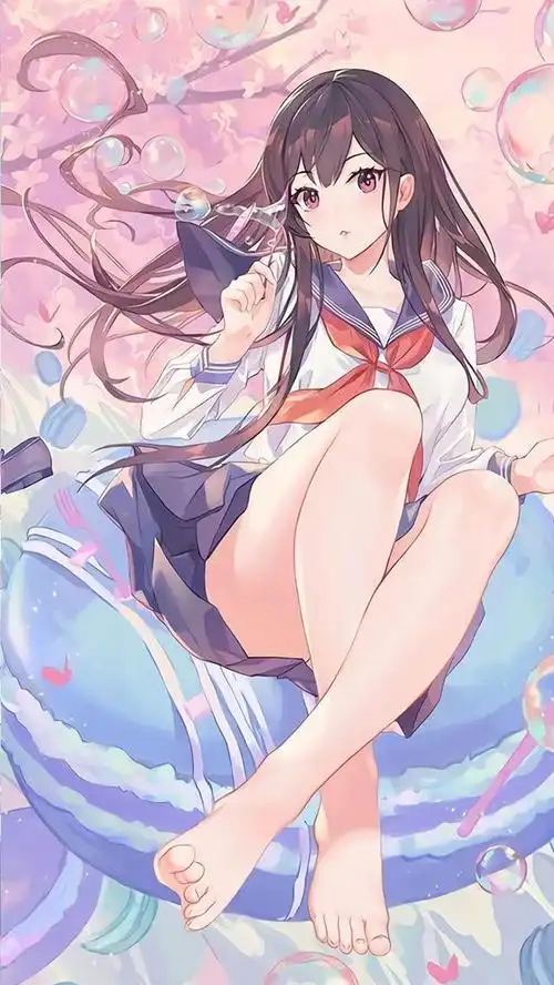 二次元动漫美少女清纯高清手机壁纸分享