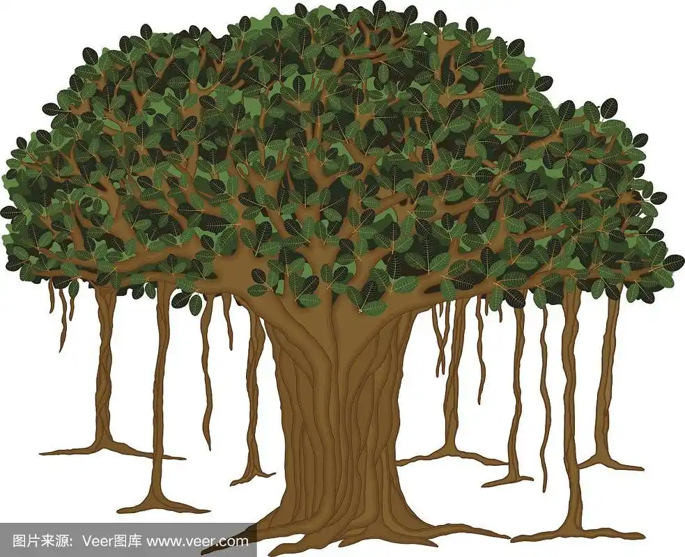 榕树tree-vector插图