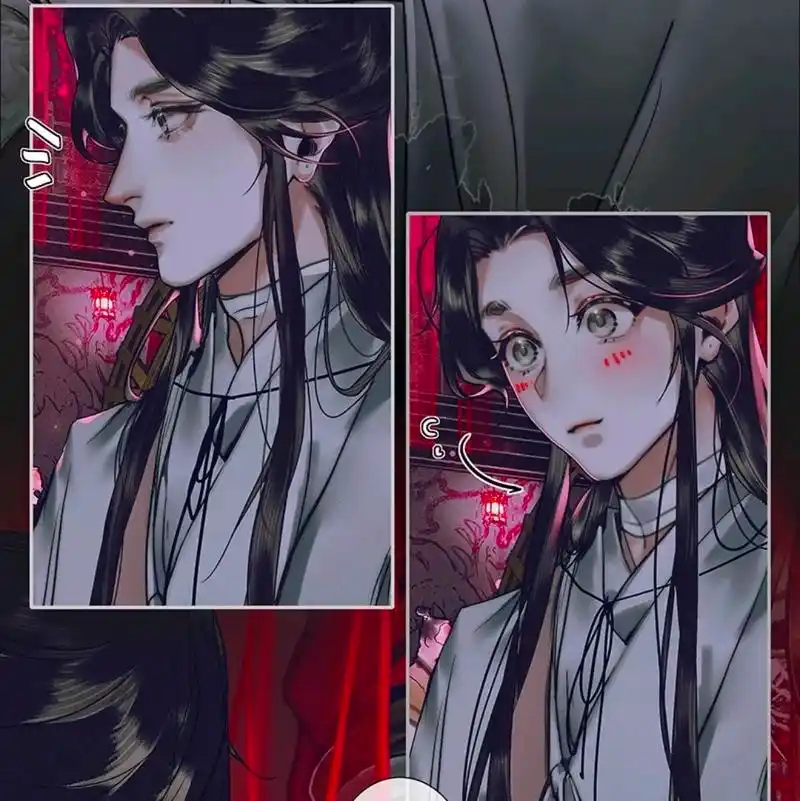 天画漫画,谢怜吐舌头太可爱,花城哄骗小公主,帅出新高度