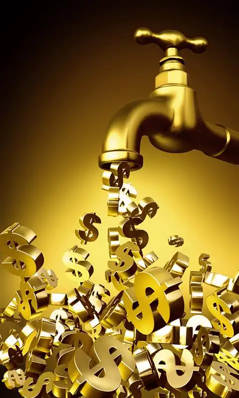 金黄色立体感货币符号