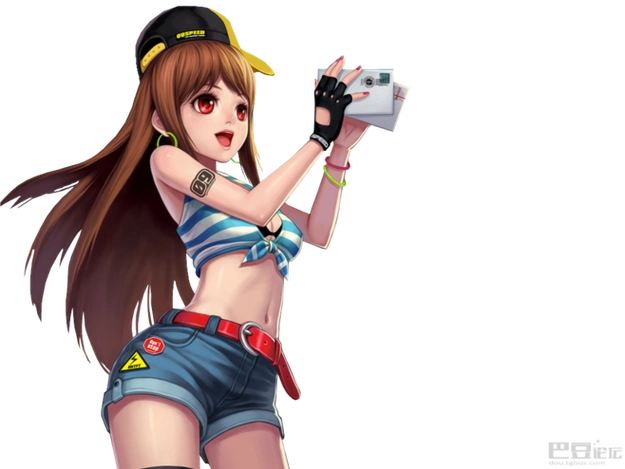 qq飞车#透明人物素材#小橘子