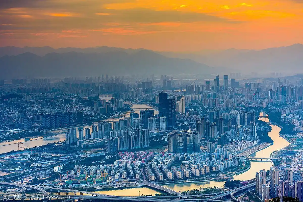 城市风光福建福州全景图