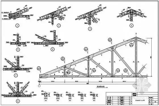 某18混凝土屋架结构详图
