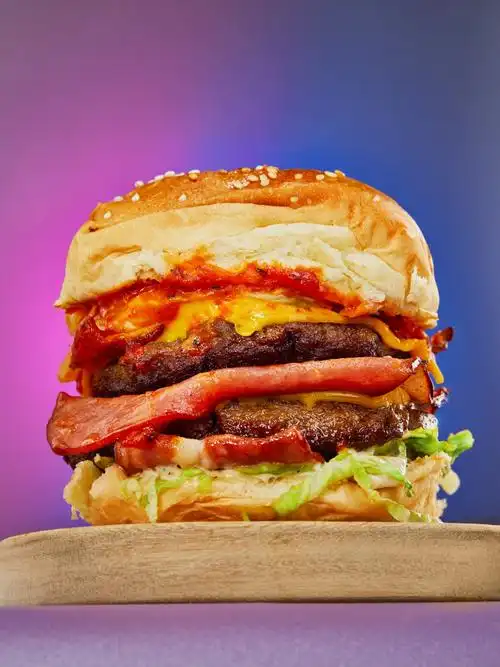 双层牛肉汉堡_美食_poco摄影,汉堡,快餐,牛肉堡,美食,美味