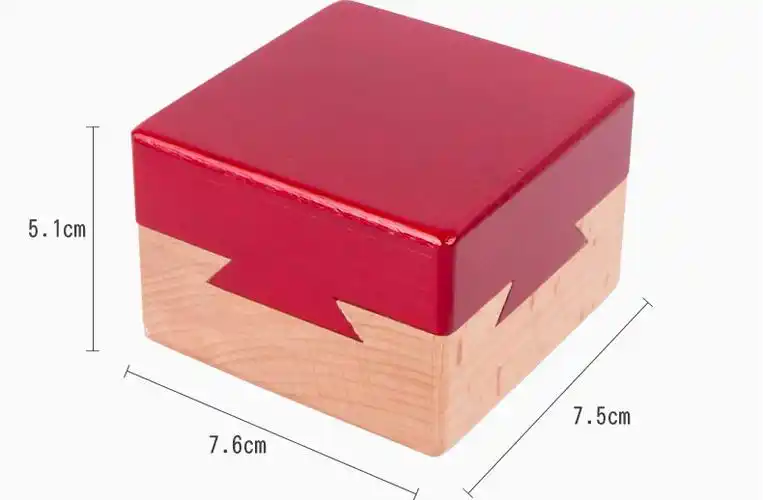 鲁班锁木质玄机盒孔明机关盒高难度藏物盒成人解锁解密玩具机关盒可藏