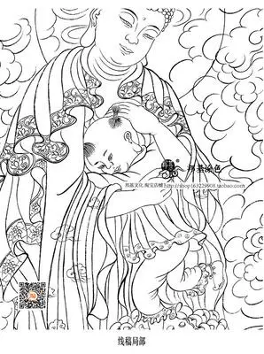 距优惠券开抢还有00:00:00佛像描金 阿弥陀佛子归图diy手绘自己画佛像