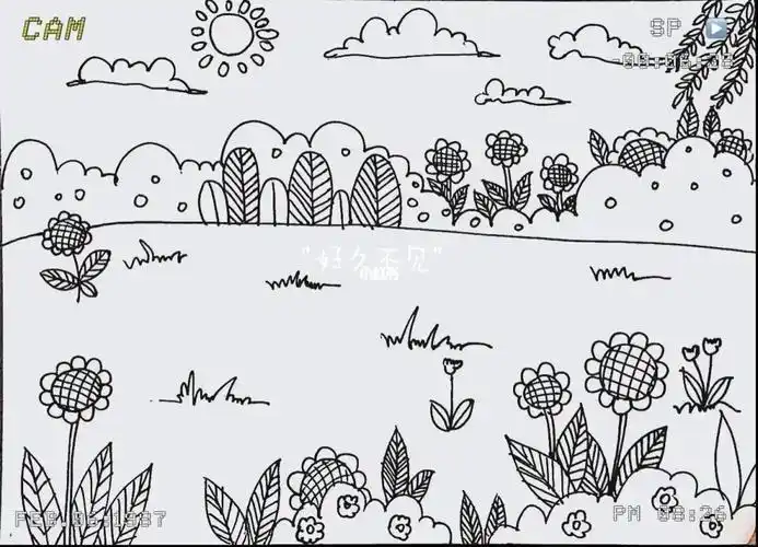 背景简笔画怎么画最好看