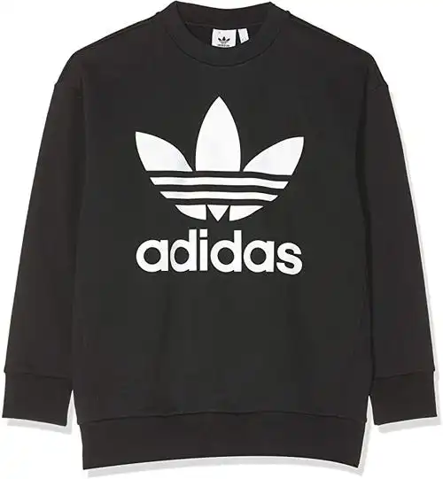 adidas 阿迪达斯男式三叶草超大圆领运动衫